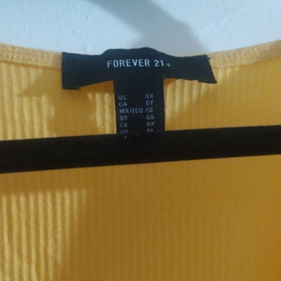 Yellow Wrap Top - Picture 2 of 2